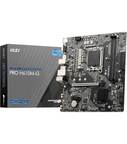 MSI PRO H610M-G DDR4 マザーボード Micro-ATX PRO H610M-G DDR4 Motherboard M-ATX - Intel 12th Gen Processors